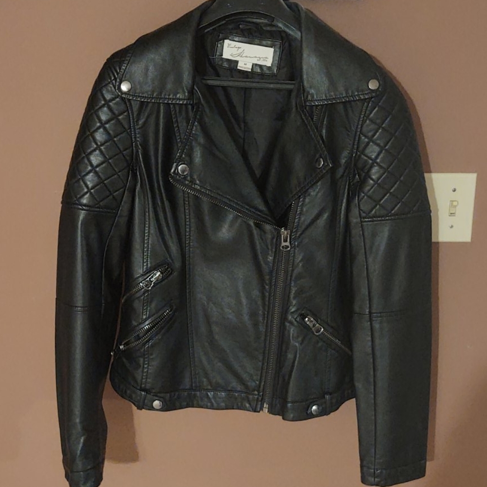 Faux leather MC ladies jacket by Vintage Havana